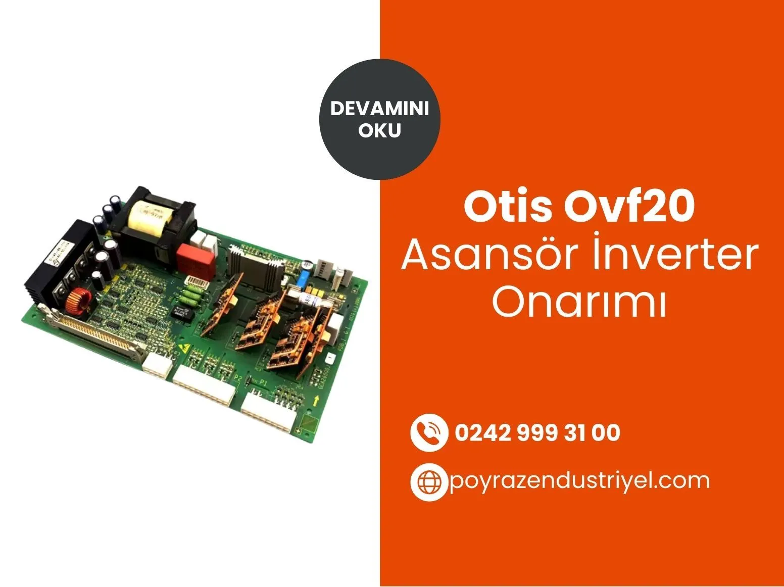 Otis Ovf20 Asansör İnverter Onarımı